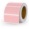 YIKIADA Etichetta termica rosa vinile 25 x 50 mm rotolo rettangolare autoadesivo indirizzo adesivo impermeabile per nome codice a barre QR code fai da te 500 pezzi