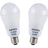 kippen 1409X1 - Confezione 2 pezzi di Lampade a Risparmio Energetico Modello Goccia, 13 Watt. Luce Calda 2700K. Attacco E27