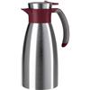 Emsa Soft Grip N4120200 - Thermos da 1 litro, in acciaio inox, 12 ore di freddo, a prova di perdite, impugnatura antiscivolo, colore rosso vinaccia