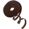 GORGECRAFT Cordino in vera pelle bovina naturale, larghezza 8 mm, lunghezza 5 m, per bracciali, collane, gioielli, cinture per chitarra, artigianato fai da te, caffè