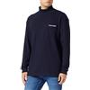 Tommy Hilfiger Maglietta Maniche Lunghe Uomo Pique Pocket Collo Alto, Blu (Desert Sky), L