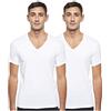 Calvin Klein T-shirt Maniche Corte Uomo V Neck Scollo a V, Bianco (White), XL