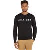 Tommy Hilfiger Felpa Uomo Crew-Neck senza Cappuccio, Nero (Black), L
