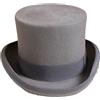 Dvbfufv Cappello a cilindro in lana da uomo, alla moda, stile Fedora, adatto a tutte le partite di Panama, cappello da mago, da gentiluomo, cilindro, con cinghia, stile, Grigio 9, 54/56 cm