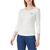 Tommy Hilfiger Maglietta Maniche Lunghe Donna Basic, Bianco (Ecru), L
