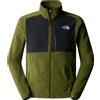 The North Face - Pile con zip - M Homesafe Full Zip Fleece Forest Olive/TNF Black per Uomo - Taglia S - Kaki