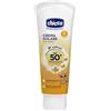 Chicco Crema Solare Tripla Protezione 50+ per Bambini, Resistente all'Acqua, 0+ Mesi - 75 ml