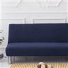 Surwin Copridivano Senza Braccioli Tinta Unita 2/3 Posti Elasticizzato, Antimacchia Fodera per Divano Letto Lavabile Antiscivolo Pieghevole Clic Clac Copri Divano (120-150cm,Blu Reale)
