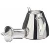 SANQIAHOME Teiera in acciaio inossidabile,2,0 litri,con filtro per infusione,caffè Teiera,argentato