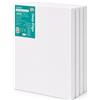 Exerz Tele intelaiate 4 Pezzi 40x50cm 3,8cm Spessore Bordo Profondo / 380GSM/ Prestirato 100% Cotone/Imprimitura/Triplo Innescato/Acido Libero/A Grana Media/Acrilici, Pittura ad Olio