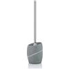 kela Scopino con contenitore 45 cm TALUS, scopino con testina sostituibile, effetto pietra naturale, set scopino WC, manico in acciaio inox, grigio