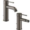 SET MISCELATORI GROHE ESSENCE LAVABO E BIDET GRAFITE SPAZZOLATO