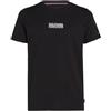 Tommy Hilfiger Uomo T-Shirt Maniche Corte Scollo Rotondo, Nero (Black), M