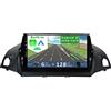 YUNTX 9 Autoradio 2 DIN Android [6GB+128GB] per Ford Kuga Escape C-max(2013-2017)-[Wireless Carplay/Android Auto/DSP]-Camera&Microfono Esterno Incluso-Mirror link/Bluetooth 5.0/DAB/WiFi/USB/SWC/4G