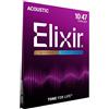 Elixir Corde per chitarra acustica bronzo 80/20 Elixir Strings con rivestimento POLYWEB, Extra Light (.010-.047)