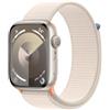 Apple Watch Series 9 GPS Cassa 45mm in Alluminio Galassia con Cinturino Sport Lo