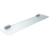 Inda Mensola in cristallo satinato temperato 6 mm con supporti L.60 cm