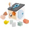 Janod - Casetta delle Forme Uccellino Sweet Cocoon - 8 Pezzi da Incastrare - Gioco Multisensoriale - Riconoscimento Forme e Colori - Giocattolo in Legno FSC - dai 18 Mesi, J04062