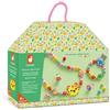 Janod - 4 Gioielli in Legno da Creare Secret Jungle - I Primi Atelier dei Gioielli - Creazione di Gioielli Fai-da-Te - Kit Creativo per Bambini - Motricità Fina e Concentrazione - Da 4 anni - J09131