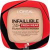 L´Oréal Paris Infaillible 24H Fresh Wear Foundation in a Powder fondotinta in polvere con un effetto opaco 20 9 g