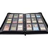docsmagic.de 3-Ring Premium Zip-Album Black + 25 18-Pocket Sideloading Pages - Raccoglitore per Carte da Gioco collezionabili + Pagine - Nero - PKM - YGO - MTG