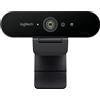 Logitech Brio Ultra HD Pro Webcam, Streaming Hyper-Fast 1080p/60fps, Ampio Campo Visivo ‎Regolabile, Zoom 5X, Funziona con ‎PC/Mac/Laptop/Chrome - Nero
