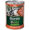 MONGE & C. SpA BWild Grain Free Adult All Breeds con Tacchino, Zucca e Zucchine - 400GR