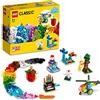 LEGO Classic Mattoncini e Funzioni, Idee Creatie per Costruire 7 Mini Modellini con Meccanismi e Ingranaggi, come una Ballerina, una Mela o un Elicottero Giocattolo, Giochi per Bambini e Bambine 11019