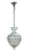 Lampadario Antico Soffitto Boemia '900 Lampada Vetro dipinto Colorato