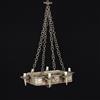 Lampadario Antico in Stile 6 luci Italia '900 Lampada Metallo laccato