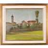 Quadro Moderno Dipinto di P. Carena Olio su Tela Italia Anni 50-60
