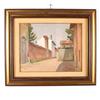 Quadro Moderno Dipinto di P. Carena Olio su Tela Italia 1941