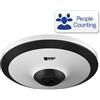 Dome Fisheye Telecamera IP dome FISHEYE IP 5MP 360° contapersone con intelligenza artificiale
