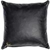 Centaur - Cuscino decorativo in pelle 40 x 40 cm nero - per divano o camera da letto - Cuscino in vera pelle Cuscino per divano in vera pelle
