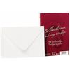 Rössler Papier 20211833 - Lino brillante - Buste foderate, DIN C6, 25 pezzi, bianco