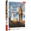 Trefl 1000 Elementi, Inghilterra, capitale, città, mattina, Big Ben, Tower Bridge, te, intrattenimento creativo, regalo, classico Puzzle, Colore Londra all'alba, 10395