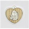 Publilancio srl 36 PZ Ciondolo legno CUORE PRIMA COMUNIONE 4.5 cm decorazione bomboniera