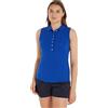 Tommy Hilfiger Maglietta Polo Donna Senza Maniche Elasticizzata, Blu (Ultra Blue), M