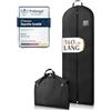 Bruce.® Borsa Porta Abiti da Viaggio 160 x 60cm, Custodia Abiti con Cerniera Antitarme, Copriabiti da Armadio Antipolvere 120 GSM, Porta Abito da Viaggio Uomo e Donna