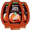 Garnier Ultra Dolce Balsamo Lisciante per Capelli Crespi e Ribelli Olio di Cocco e Burro di Cacao Districante Anti-Crespo con Ingredienti 98% di Origine Naturale - 3 Flaconi da 360ml