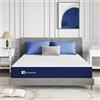 Avenco Materasso Matrimoniale 160x200, Altezza 14 cm, Materasso Memory Foam Gel, Alta Elasticità Materasso Ibrido in Schiuma per Dormire Fresco, Eccellente Resilienza, 7-Zone di Comfort