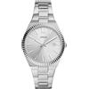 Fossil Scarlette Orologio per donna, movimento al quarzo con cinturino in acciaio inossiperbile o in pelle, Tono argento, 38MM