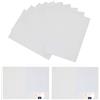 Wuuooei Cartellina Portadocumenti Formato A4 12 Pezzi A4 File di Carta 350 gsm con Tasche Scomparto per Presentazioni, Progetti e Documenti, Cartelline in Cartoncino per Ufficio, Scuola, Casa (12, Bianco)