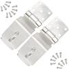 CEEYSEE 2 Pezzi Lucchetto ad Angolo Retto in Acciaio Inox Fibbia a 90 Gradi Serratura Antifurto con Viti Heavy Duty Serratura Della Porta Hasp Resistente Chiusura per Porte e Finestre (MK-90)