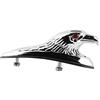 Kuuleyn Decorazione Parafango Moto, Placcatura In Alluminio Cromato, Ornamento Decorativo Per Parafango Anteriore Con Statua Testa D'Aquila - Adatto A Tutte Le Moto