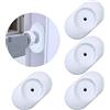 VEGCOO Confezione da 4 protezioni da parete per cancelli delle scale, estensione di sicurezza per cancelli, porte, neonati e animali domestici (bianco sporco)