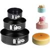 xocome Stampo Tortiera Apribile con Cerniera-tortiere rotonde da （4/7/9in), con fondo rimovibile, rivestimento antiaderente, per cheesecake, torte e quiche
