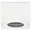 KYOTECH Faretto da soffitto a LED Quadrata IP44 Ø80*80 * 50mm Apparecchio a Plafone Plafoniera per moduli LED Spot Alluminio per Bagno Soggiorno Cucina, lampadine non incluse,Bianco Set da 1