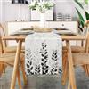 DecorMommt Moderno Runner Tavola Primavera Runner Tavola Salotto Piante di Fiori Tovaglia di Lino Astratta Decorazione per Tavolo da Pranzo per Festival，Picnic, Feste, Cucina，Matrimoni