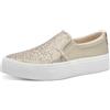 Tamaris Damen 1-24718-42, Mocassini Donna, Lt Gold Glam, 37 EU